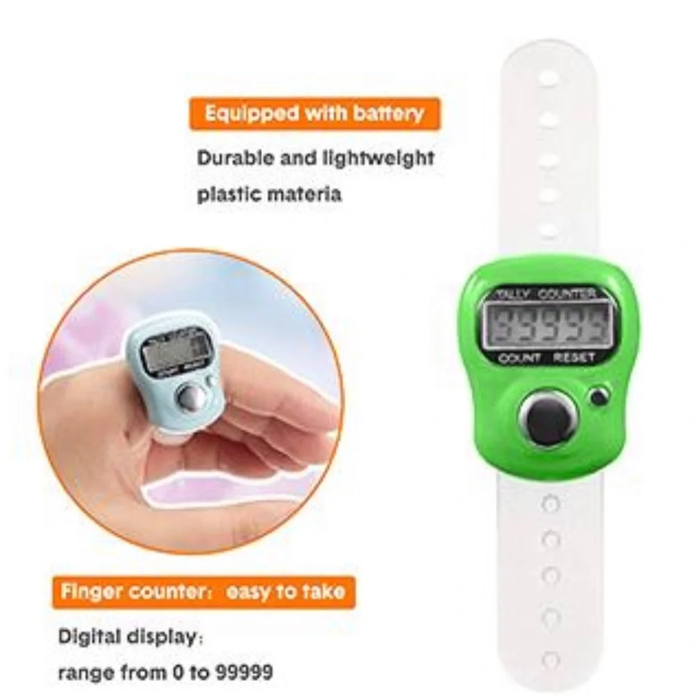 Electronic Finger Counter(3 Pack)5 Digit LCD Digital Display Tally Counter.